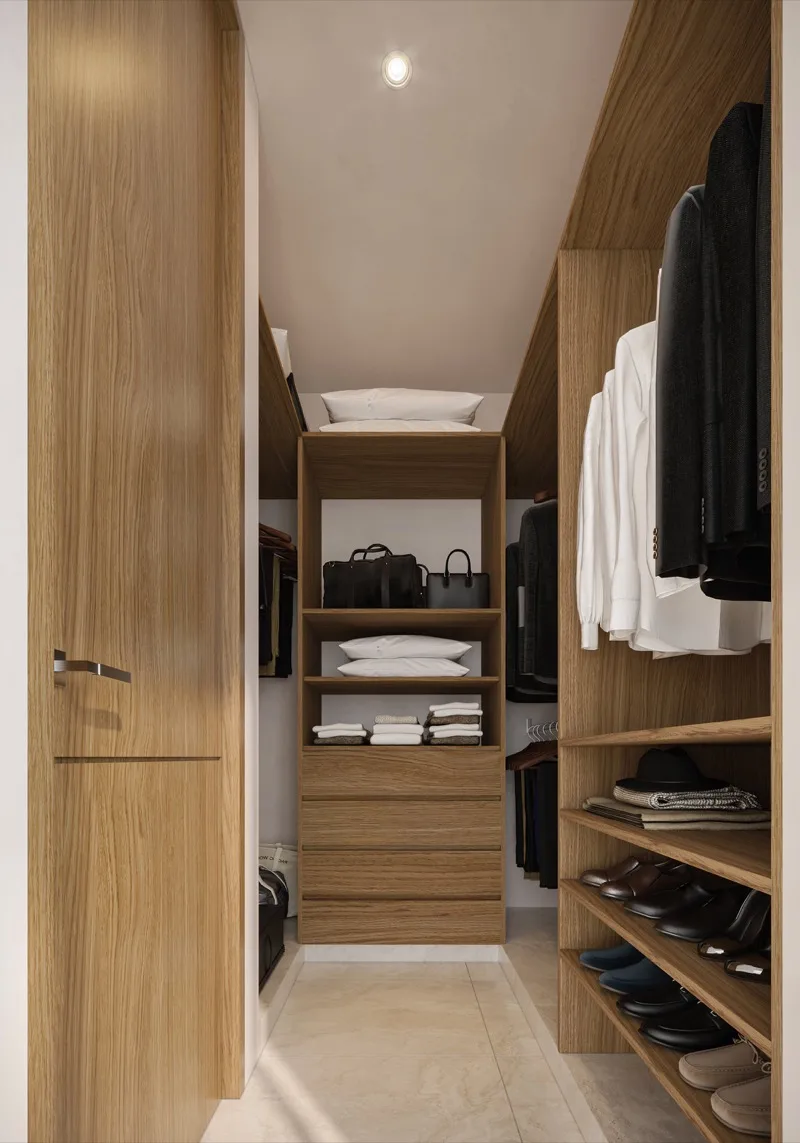 Clóset vestidor del modelo Huna Plus